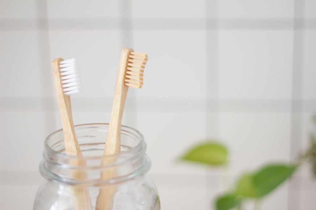 holistic dentistry - tooth brushes in a jar
